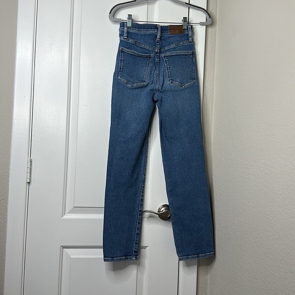 Madewell The Perfect Vintage Jean Size 24 High Waisted Straight Medium Wash - Picture 3 of 7